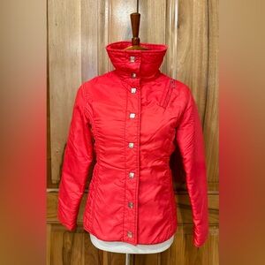 VTG 70s/80s Sportcaster Bright Red Tailored Puffer/Ski Jacket - M